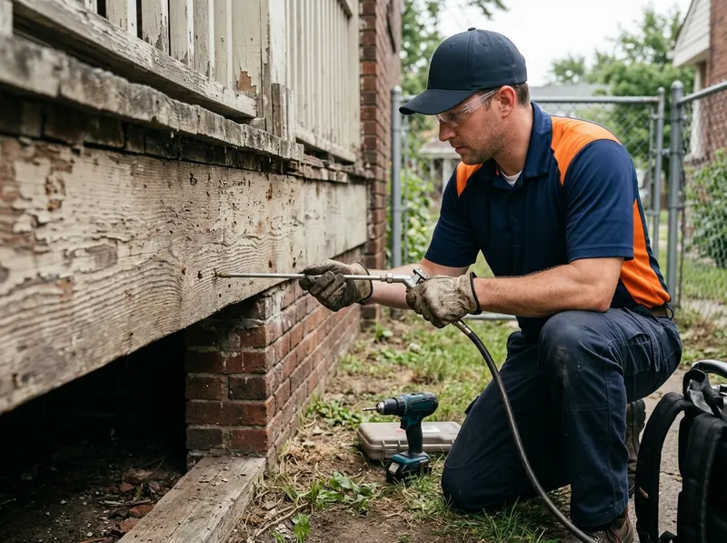 Carpenter Ant Void Inversion & Timber Defense in Detroit, MI