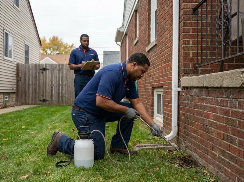 Subterranean Termite Soil & Perimeter Treatment in Detroit, MI